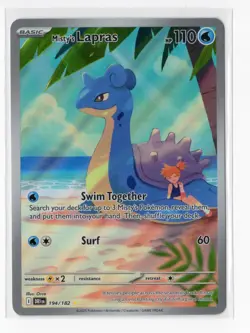 Pokemon Misty's Lapras Illustration Rare SV10: Destined Rivals 194/182 NM - Image 1