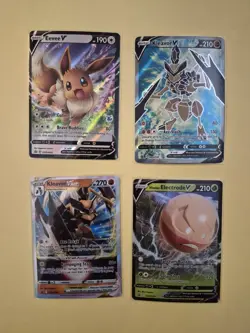 Eevee V SWSH065 Black Star Promo Pokemon w/ Kleavor V & Vstar , Electrode - Image 1