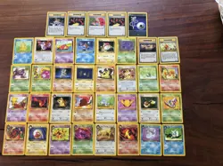 Lot of (37) Pokemon Team Rocket Set Card Lot Unlimited Uncommon Common Trainers - Image 1