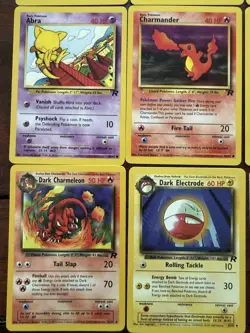 Lot of (37) Pokemon Team Rocket Set Card Lot Unlimited Uncommon Common Trainers - Image 2
