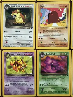 Lot of (37) Pokemon Team Rocket Set Card Lot Unlimited Uncommon Common Trainers - Image 3