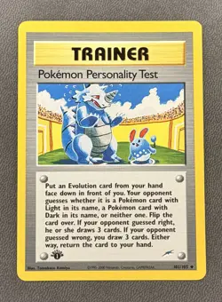 ✅ 1st Edition Pokemon Personality Test (102/105) - Neo Destiny - NEAR MINT ✅ - Image 1