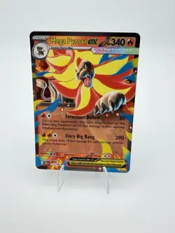 Mega Pyroar ex 015/086 Me04: Chaos Rising Holo NM - Image 1