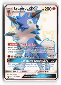 Lycanroc GX SV67 SV67/SV94 Hidden Fates: Shiny Vault Holo Rare Pokemon TCG NM - Image 1