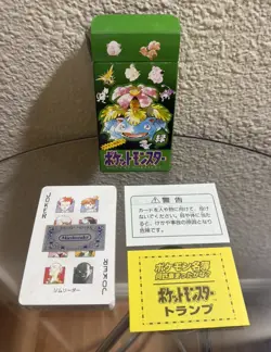 [Sealed] Pokemon Poker Playing Cards Deck Green Venusaur 1996 Japanese - Image 3