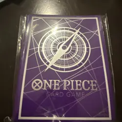 One Piece Card Game Bandai Fest Championship 2025 Silver Purple Sleeves Sealed - Image 1
