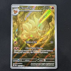 Pokemon Ninetales: Obsidian Flames 199/197 Holo Illustration Rare - Image 1