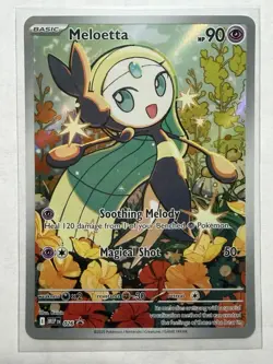 Pokemon TCG Meloetta 026 Mega Evolution Black Star Promo Full Art Holo 2025 NM - Image 1
