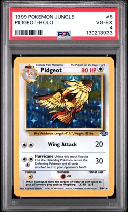 1999 POKEMON JUNGLE #8 PIDGEOT-HOLO PSA 4 - Image 1