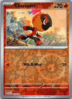 Charcadet 032/191 Common Surging Sparks Pokemon Reverse Holo Near Mint - Image 1