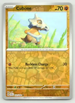 Cubone Stellar Crown SCR REVERSE HOLO C 72/142 NM - Image 1