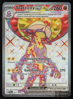 Toxtricity ex 227/182 Ultra Rare Paradox Rift Pokemon Holo NM/M - Image 1