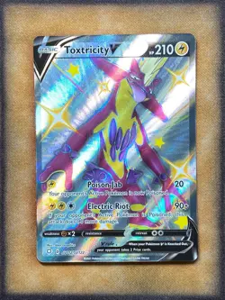 Pokemon Toxtricity V SV112/SV122 Shining Fates: Shiny Vault Shiny Holo Rare NM - Image 1