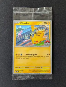 Pokemon TCG Sealed 2024 World Championship Pikachu Black Star Promo 190 - Image 1