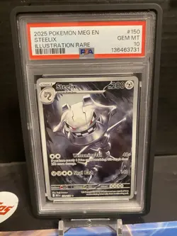 Pokemon Steelix Mega Evolution Illustration Rare #150 PSA 10 Gem Mint - Image 1