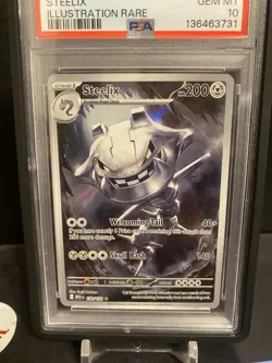 Pokemon Steelix Mega Evolution Illustration Rare #150 PSA 10 Gem Mint - Image 3