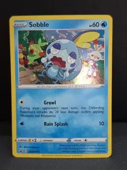Pokemon Sobble SWSH073 Black Star Promo Cosmos Holo Rare Sword & Shield - Image 1