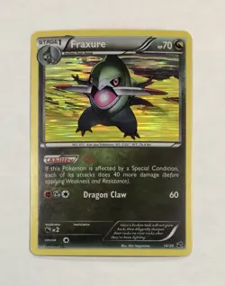 Pokemon FRAXURE Card 14/20 Holo Rare Dragon Vault LP Unlimited Light Play TCG - Image 1