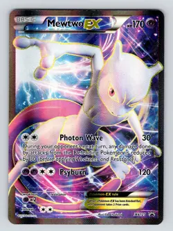 Mewtwo EX XY125 - Black Star Promo - Full Art Pokemon Card - LP Condition - Image 1