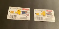 Pokemon Snap Blockbuster chip cards - Charmander And Pikachu 2 Cards Unused Mint - Image 2