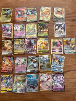 Pokemon cards, all real, 26 cards, full art, Holo+Reverse Holo, V, EX, GX, Vmax, - Image 1