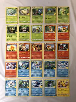Full Set 25 McDonalds 2021 Pokemon Cards Promo Non Holo 25th Anniversary NM-Mint - Image 1