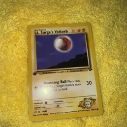 Pokemon Card - Lt. Surge's Voltorb Gym Challenge 1st Edition 86/132 Common - Image 1