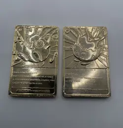 1999 Burger King Pokemon Jigglypuff And Togepi 23K Gold Plated Trading Cards - Image 2