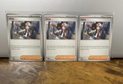 Pokemon TCG Hilda Full Art Trainer White Flare English Lot Of 3 Cards NM - Image 1