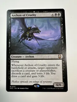MTG TCG Archon of Cruelty Commander: Modern Horizons 3 Regular - Image 1