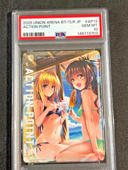 PSA 10 UNION ARENA UA45BT/TLR-1-AP13 Action Point Card To LOVE Ru Yami, Mikan - Image 1
