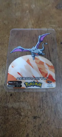 Aerodactyl 142 Pokemon Lamincards Edibas - ITA - EXC - Image 1