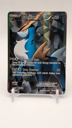Pokemon TCG Cobalion Full Art 100/101 Holo Ultra Rare Card - Image 1