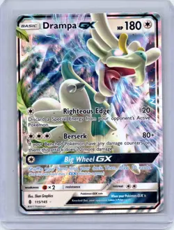 Drampa GX 115/145 Holo Ultra Rare Guardians Rising Pokemon Holo Near Mint - Image 1