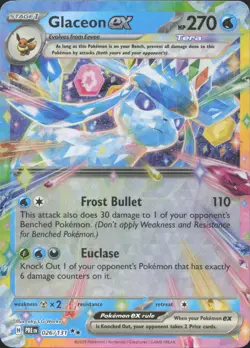 Pokemon Glaceon ex 026/131 Holo Double Rare Prismatic Evolutions Near Mint - Image 1
