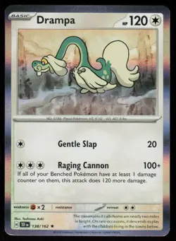 Drampa 138/162 Rare Temporal Forces Pokemon Holo Near Mint - Image 1
