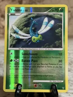 Yanma (Shiny) SH9 Reverse Holo Supreme Victors 2009 Pokemon Near Mint - Image 1