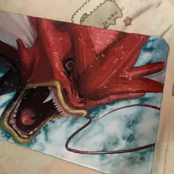 Red Gyarados Rubber Playmat Play Mat Tcg Trading Card Game Pokemon Desk Shiny - Image 3
