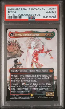 2025 MTG FINAL FANTASY #0323 ESPER TERRA/TERRA, MAGICAL ADEPT PSA 10 - Image 1