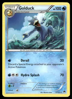Golduck 17/122 Rare BREAKpoint Pokemon Lightly Played - Image 1