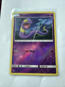 Ekans 26/68 Hidden Fates 2019 Reverse Holo Foil Rare Pokemon TCG Card - NM - Image 1