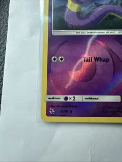 Ekans 26/68 Hidden Fates 2019 Reverse Holo Foil Rare Pokemon TCG Card - NM - Image 2