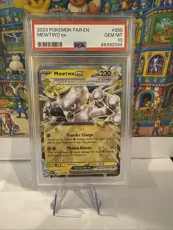 Mewtwo Ex #58 Pokemon Paradox Rift PSA 10 - Image 1