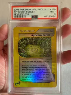 2003 Pokemon Apricorn Forest Reverse Holo Trainer Aquapolis 118/147 PSA 9 Mint! - Image 2