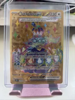 Terapagos ex 173/142 Hyper Rare Pokemon Holo DMG - Image 1