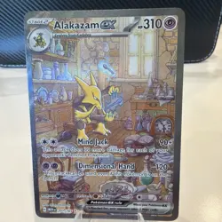Pokemon TCG Alakazam EX 151 Holo Card Scarlet & Violet 201/165 NM/Mint - Image 1