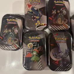Unova Mini Tin Factory Sealed Pokemon TCG Black Bolt White Flare - LOT OF 6 - Image 2