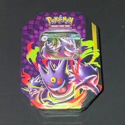 Pokemon TCG Mega Moonlit Tin Mega Gengar ex - Factory Sealed - Image 1