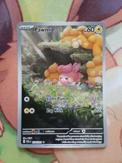 Pawmi 226/091 IR Illustration Rare - Paldean Fates - Pokemon TCG EN NM Near Mint - Image 1