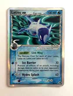 Pokemon Latios EX Dragon Frontiers Ultra Rare Holo Card Delta Species 96/101 HP - Image 1